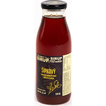 Sirup Hradecké delikatesy Sirup šípkový s rumem 500 ml 