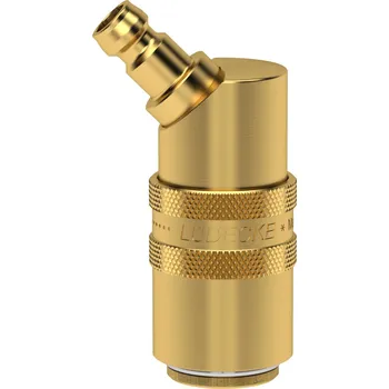 Příslušenství pro vzduchotechniku ESHK-ESHMS-45AB (redukce rychlospojka ESH/vsuvka ESHM 45° ventil, mosaz )