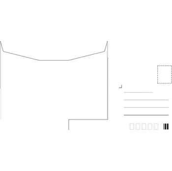Obálka UNIPAP Dopisní obálka C6 s linkou vnitřní tisk K-C6/80IDLZ/P olizová 163315