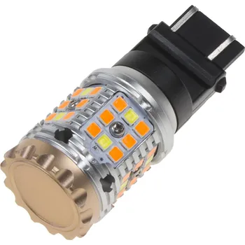 Žárovka LED T20 (3157) bílá/oranžová, CAN-Bus, 12V, 40LED/3030SMD