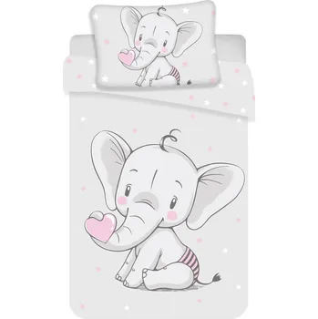 Povlečení Jerry Fabrics Disney Sloník baby 100 x 135, 40 x 60 cm zipový uzávěr