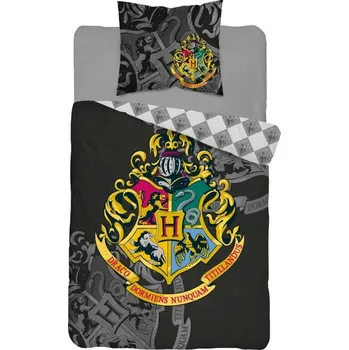 Povlečení DETEXPOL Povlečení Harry Potter Black Bavlna, 140/200, 70/80 cm