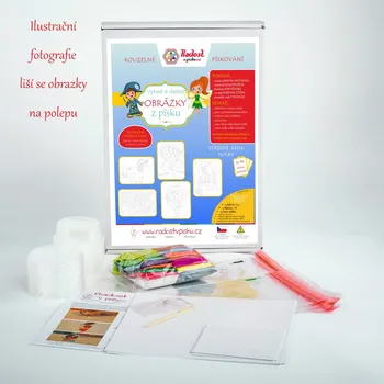 kreativní sada Radost v písku Sada VELKÁ VLASTNÍ VÝBĚR A4 - Barevné pískování obrázků