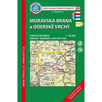Mapy 60 Moravská brána, Oderské vrchy, 6. vydání, 2018 - turistická mapa