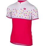 Dětský cyklistický dres Etape Rio růžová/bílá - 152-158