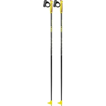 Běžkařská hole Leki XTA 5.5 Junior, black-neonyellow, 105cm