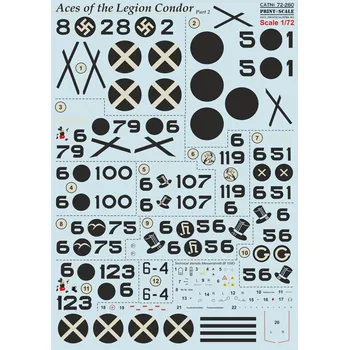 Plastikový model Print Scale 1/72 Aces of the Legion Condor Part 2 (wet decals)