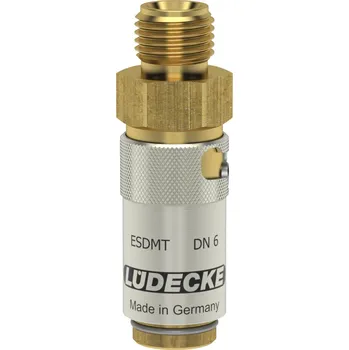 Příslušenství pro vzduchotechniku ESDMT 1415 AL (rychlospojka ESDMT M14x1.5 vnější, DN6, zámek, mosaz)