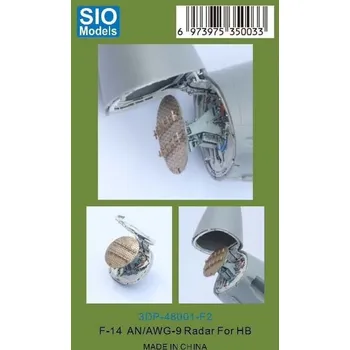 Plastikový model AMK/SIO Models 1/48 F-14 AN/AWG-9 Radar for Hobbyboss