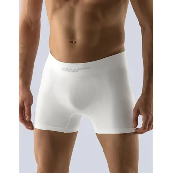 Trenýrky Pánské boxerky bamboo PureLine s delší nohavičkou 54004P bílé vel.XL/XXL - Gina