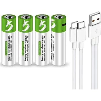 Elektronická součástka Nabíjecí baterie AA - 4 kusy