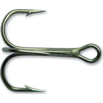 Rybářský háček 35647-BN-1, trojháčiky, 10ks, Mustad veľ. 2, barva black nickel