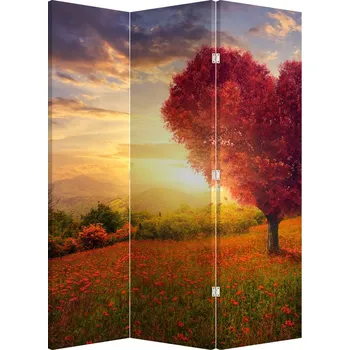 Paraván LuxusniObrazy.cz Paraván - Strom ve tvaru srdce