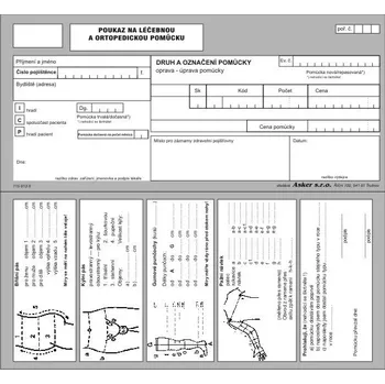 Tiskopis Tiskopis NEM. Poukaz na léčeb. a ortopedickou pomůcku 100 listů v bloku DITIS
