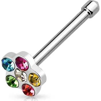 Piercing Piercing do nosu - kytička (barevné)