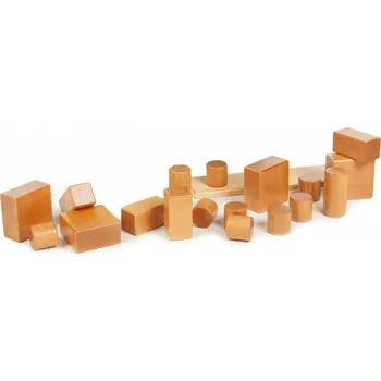 ostatní stavebnice PONY základní sada přírodních dřevěných kostek