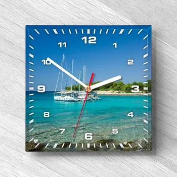 Hodiny Hodiny stolní s vlastní fotografií "Klasické bílé"