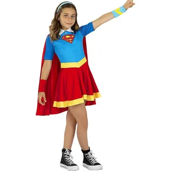 Karnevalový kostým Funiglobal - Kostým Supergirl DC Superhrdinky pro dívky - 5-6 years