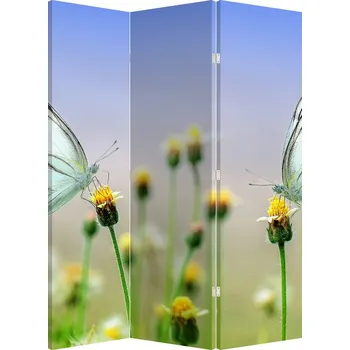 Paraván LuxusniObrazy.cz Paraván - Motýl na květině