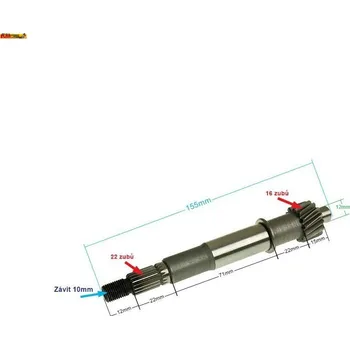 Motor pro motocykl Primární hřídel 50ccm 4T