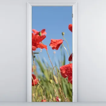 Fototapeta LuxusniObrazy.cz Fototapeta na dveře - Vlčí máky