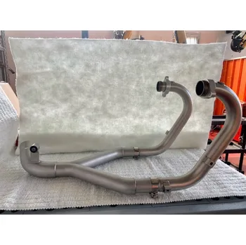 Výfuk pro motocykl Mistral Mistral MG V85TT (E5) kompletní svody Big-Bore inox bez katalyzátoru