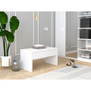 Zahradní nábytek Nábytek Pyramida, s.r.o. Lavice se zásuvkou FELIX bílá mat