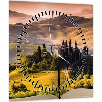 Obraz LuxusniObrazy.cz Obraz krajiny v knize (s hodinami)