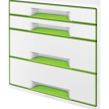 Archivační box Zásuvkový box Leitz WOW CUBE, 4 zásuvky, zelený