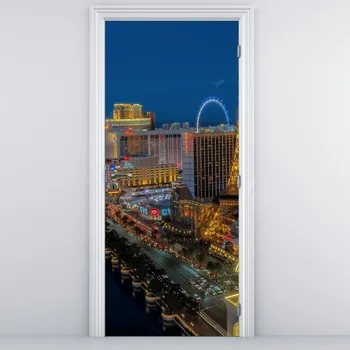 Fototapeta LuxusniObrazy.cz Fototapeta na dveře - Nočníh Las Vegas