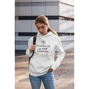 Dámská mikina Dámská mikina Princezny se rodí v červnu Barva: Bíla, Velikost: 2XL