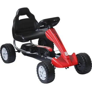 Dětské šlapadlo Dětská šlapací motokára 80 x 49 x 50 cm | červeno-černá