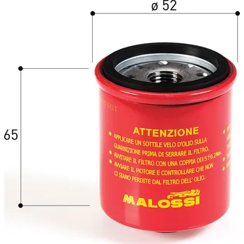 Auto-moto Olejový filtr Malossi RedChilli, Piaggio Leader 125-300ccm 4T M.0313382