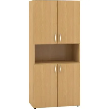 Policová skříň Vysoká policová skříň dělená 2LTD-1NIKA-2LTD