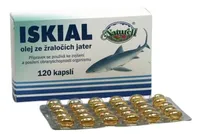 Naturell Iskial olej ze žraločích jater 120 cps.