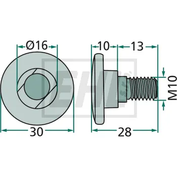 Šroub na nože 52556210100 K/25