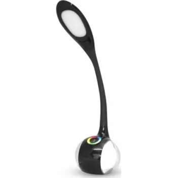 Lampička NILSEN LED stolní lampa MAGIC dotyková, stmívatelná, 7W, barev.podsvícení, černá US004