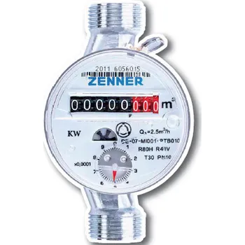vodoměr ZENNER ETWD-M 4-130-3/4" bytový vodoměr TV