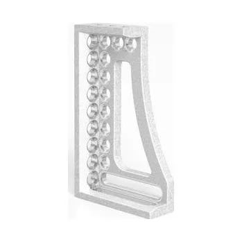 Úhloměr SIEGMUND [2-160121] Upínací úhelník- doraz 250 GK hliník-titan pravý