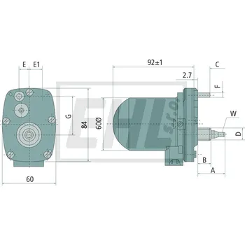 Motorek stěrače a odstřikovače Motor stěrače 65499845