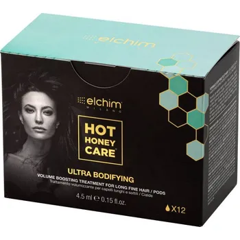 Vlasová regenerace Elchim Hot Honey Care Ultra Bodifiyng Kapsle pro objem, pro dlouhé a jemné vlasy Obsah: 12x4,5 ml