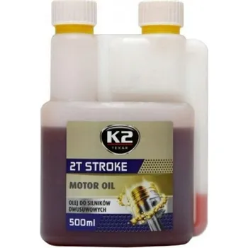 Motorový olej K2 Texar 2T Stroke červený 500 ml