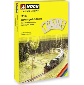 Modelová železnice NOCH Travní šablony - balení 5ks