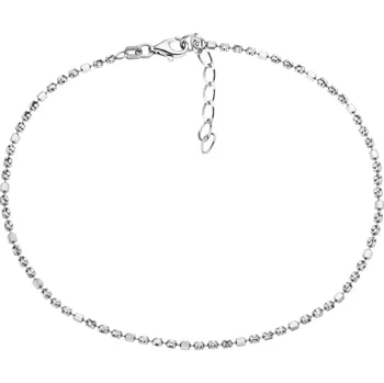 Náramek Bealio BEALIO Stříbrný řetízek na nohu 3+1 MĚSÍČNÍ brus Délka náramku: 24+3 cm 03-10465-0435