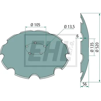 Brusný kotouč Orný disk 56031 28071305