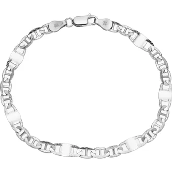 Náramek Bealio BEALIO Stříbrný náramek H 3+1 SQUASH 6 mm Délka náramku: 20 cm 03-02453-0476