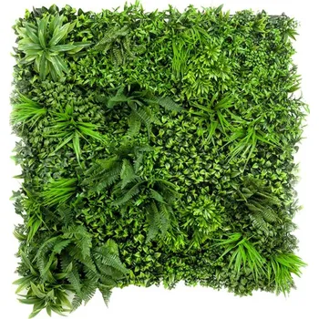 umělá květina Umělá zelená stěna mix 100x100cm + doprava zdarma