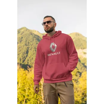 Pánská mikina Pánská mikina s logem auta Renualt Barva: Červená, Velikost: 3XL