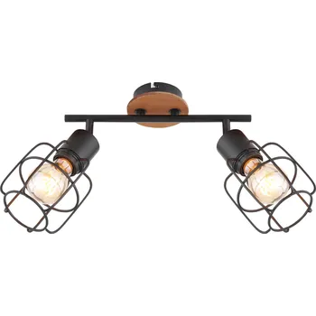 Bodové svítidlo Globo 54037-2 | WILLA bodové svítidlo | 2x E27 | černá | Š: 30 cm |