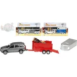 KIDS GLOBE Auto Volvo XC90 kovové PB přívěs s koněm